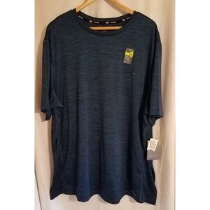 Tek‎ Gear Dry Tek Men's T-shirt Blue NWT Round Neck Activewear Size 2X Big/Tall